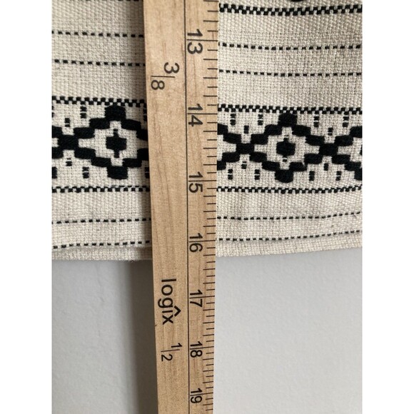 GAP Go West Mini Skirt 8 Cotton White Black Southwest Western Boho - Picture 7 of 7